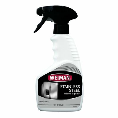 Weiman Stainless Steel Spray Cleaner & Polish 12 oz Appliance Cleaning Tool