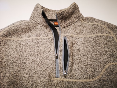 Merrell Men's Roma Performance Adventure Jkt Polartec 1/4 Zip Dark Birch Size L - Picture 9 of 18