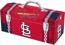 Saint Louis Cardinals MLB 16"x7"x8" Steel Tool Box with Tray by Team ProMark