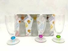 x Set Servizio 6 Bicchieri Calici Vetro Bevande Acqua Vino Spumante bal