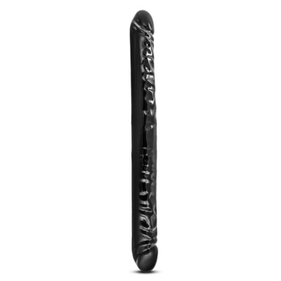 BLACK XXL Natur Dildo Doppeldildo schwarz sehr realistisch 45x4,5cm Fetisch  BDSM