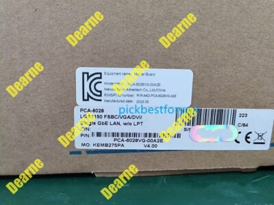 1PCS NEW advantech PCA-6028VG-00A2E PCA-6028 (by Fedex or DHL) #U5654D YG