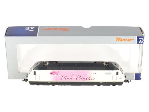 Locomotora eléctrica Roco 79275 HO Bern-Lötschberg-Simplon 465 017 "Pink Panther" | Condition: Used