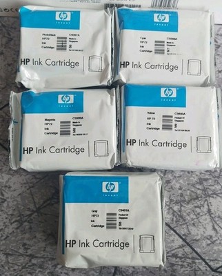 5x Original HP 72 C+M+Y+G+PBK 69ml Tintenpatronen  HP72  DE-Kostenloser versand!
