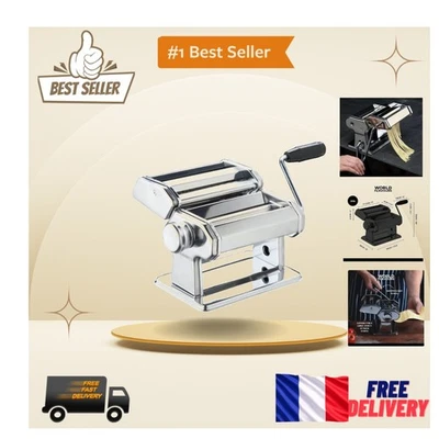 Préparez des Pâtes Artisanales avec la Machine à Pâtes Kitchencraft Élégante - Photo 1/4