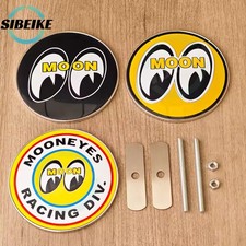 JDM Racing  Metal Front Grill Badge Emblem Universal 90mm Black Yellow NEW