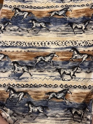 1998 1 Yd  Horse Print Timeless Treasures 52  Wide   Washed   Fabric Read Desc