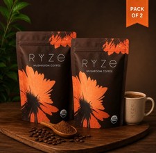 RYZE Mushroom Coffee Pack of 4 USDA Organic G...