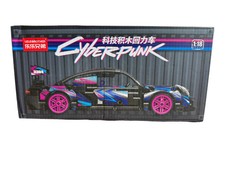 LELEBROTHER Cyberpunk Building Blocks Pull Back Model Car 1:18 Scale 540 Pcs