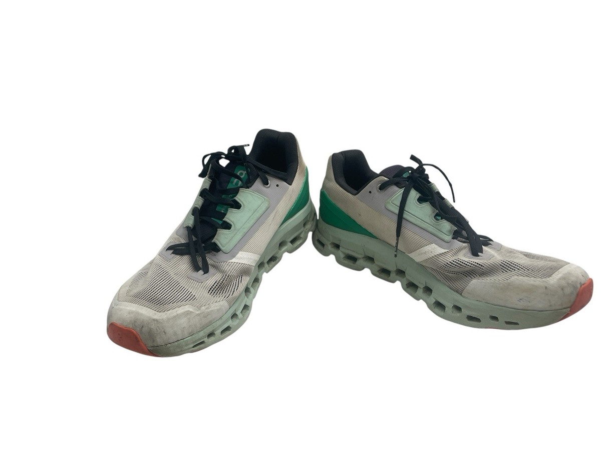 On Cloudstratus Men Size 12 Gray Green White Light Running  display picture 3