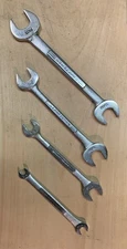 VTG 4 Pc Craftsman Double Open End Wrenches Made In USA  =V= and -V-  Series