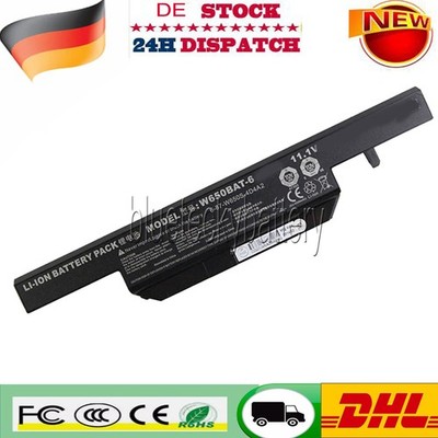 Battery W650BAT-6 Akku für Clevo HASEE K650D K570N K610C ThundeRobot G150s