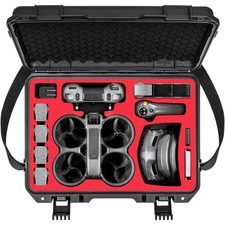 Hard Carrying Case For DJI Avata 2 Fly More Combo Goggles 3 IP67 CASE ONLY Black