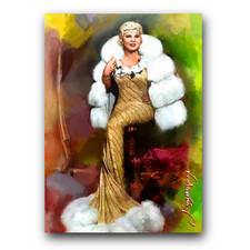 Mae West #2 Art Card Limited 42/50 Edward Vela Signed (Celebrities Women)
