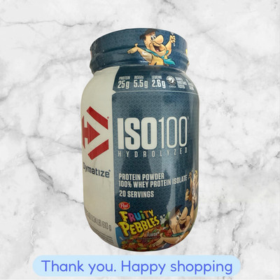 ISO100 Hydrolyzed 100% Whey Protein Isolate Fruity Pebbles 1.34 lbs (610g) NEW