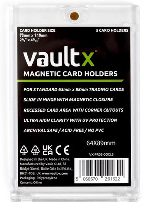 Vault X Magnetic Card Holders 35Pt for Trading Cards, One Touch Hard Cases with