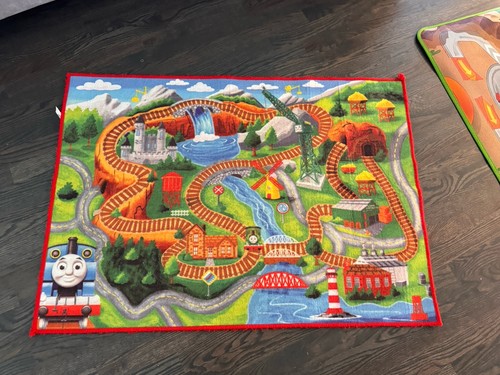 Thomas & Friends Thomas the Tank Engine Train Track Play Mat Rug Multicolor