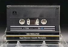(Used) TDK SA 46 Blank Audio Cassette Tape Type II High Position Japan 1982