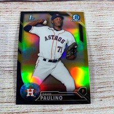 2016 Bowman Chrome - Prospects #BCP213 David Paulino Black & Gold Refractor