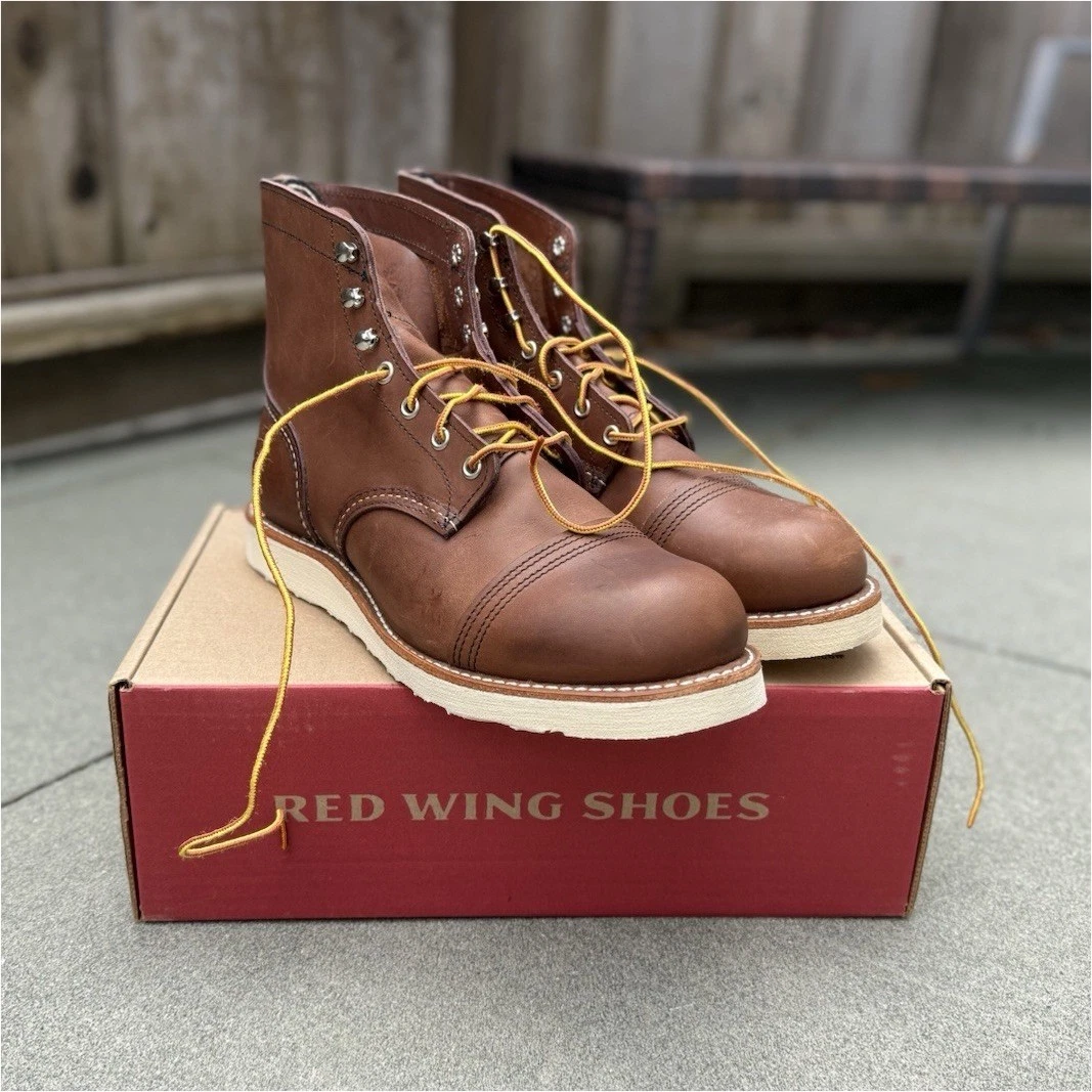 RED WING SHOES ブラウン安全靴 8 1/2 E2 Red Wing 工装和安全靴男| eBay