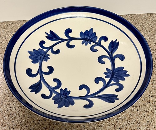 Williams-Sonoma Ceramic Blue White 13.5” Serving Bowl - Picture 2 of 4