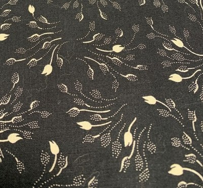 Marcus Brother Textiles 1 yard + 4'' Black & White Floral Cotton Fabric Quilting