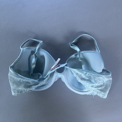 Sujetador push up Victoria’s Secret 36B Dream Angels sujetador de encaje azul para mujer - Imagen 2 de 3