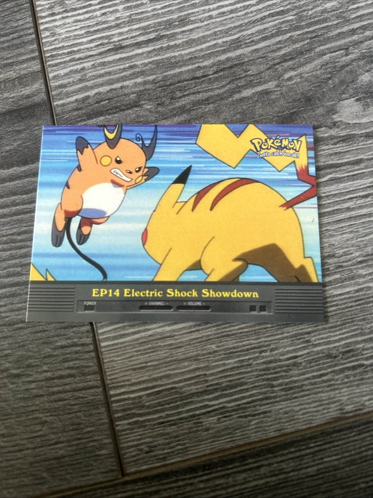 NM EP14 Electric Shock Showdown TV Animation Edition Vintage Pokemon Topps Card