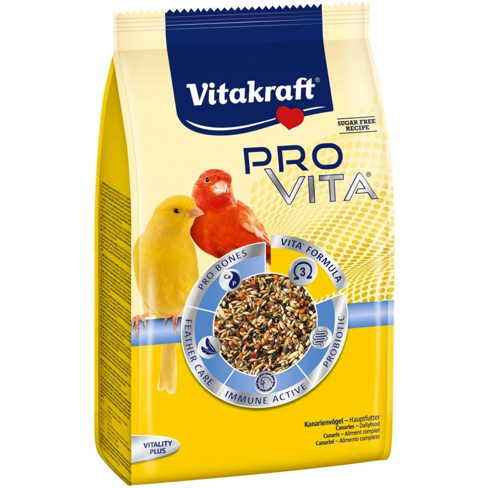 Vitakraft Pro Vita Kanarienvogel Futter - 800 g - Vogelfutter Kanarien Vögel