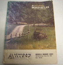 VTG. Rand McNally Road Atlas Michigan Millers United States,Mexico, Canada 128pg