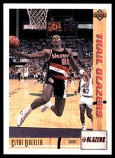 Clyde Drexler 1991-92 Upper Deck #357 Trail Blazers NBA READ FREE SHIPPING