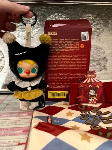 Authentic popmart why so serious labubu string puppet