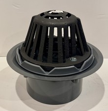 Jones Stephens 6" Roof Drain with Cast Iron Dome PVC