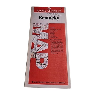 Kentucky Rand McNally Vintage Klappkarte