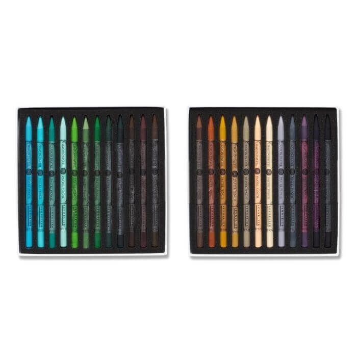 Sennelier Woodfree Pastel Pencil Set - 48 Assorted Colours