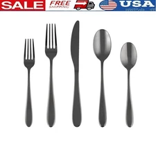 20-Piece Flatware Set Service 4 Stainless Steel Dishwasher Safe Silverware Set