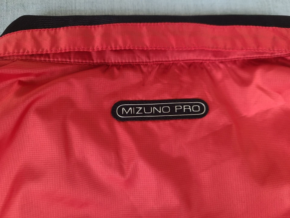 Chaqueta cortavientos Mizuno Pro Collection para hombre XL roja gris Osage National Sports Foto 3 de 4