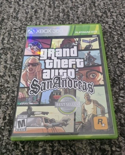 Grand Theft Auto San Andreas Xbox 360 Platinum Hits With Map And Manual CIB