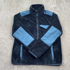 L.L.Bean Men's Fleece Jacket Dark Blue Color Block Size Medium Cozy