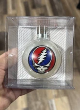 RARE 1996 Santa's Rockshop GRATEFUL DEAD SILVER Deadhead Christmas Ornament NEW
