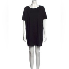 Hatch Size 0 XS Black Pullover Short Sleeve Stretch Shift Mini Dress USA Made