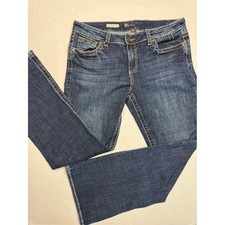 Kut from the Kloth Natalie High Rise Boot cut Dark Blue Jeans Sz 12 Short