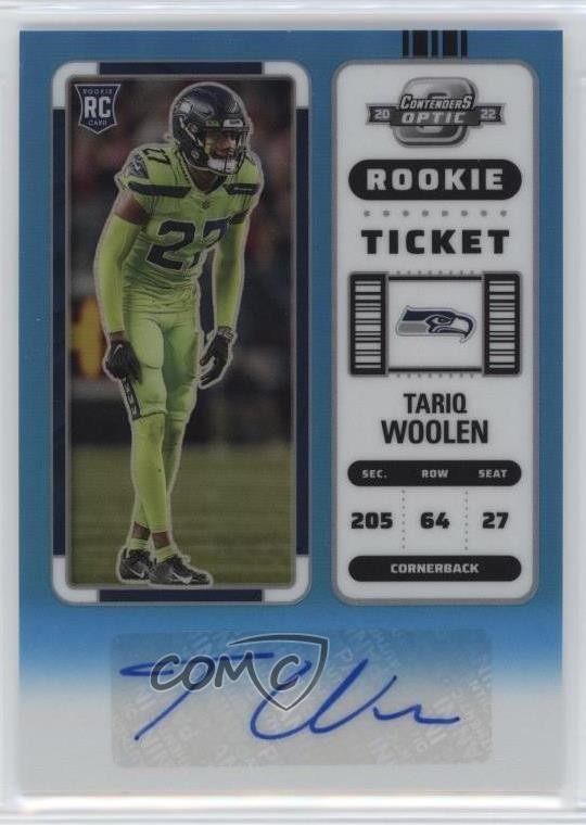 Tariq Woolen Panini Contenders Optic #197 Autograph-Teal