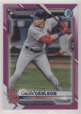 2021 Bowman Chrome Fuchsia Refractor 283/299 Dylan Carlson #45 0o1