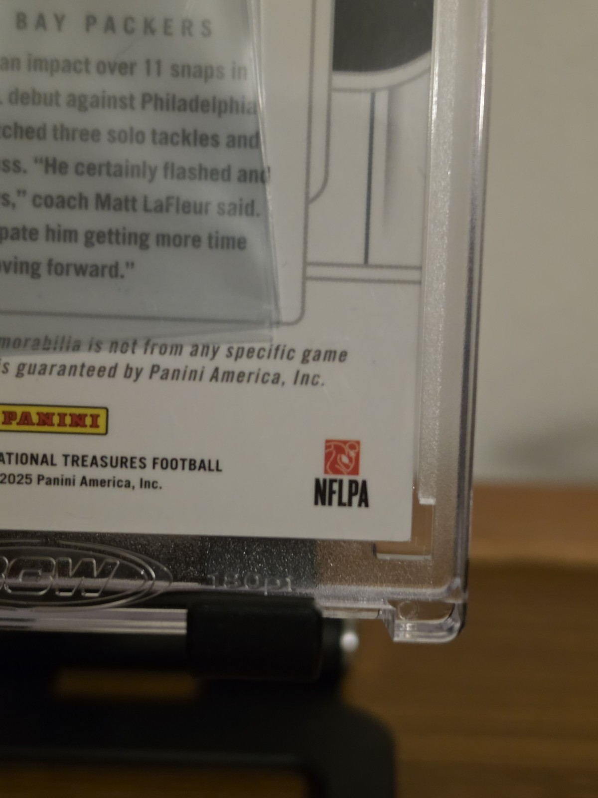 2025 National Treasures Edgerrin Cooper Rookie Patch Auto Laundry Tag 3/3 RPA view 8