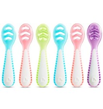 Munchkin Gentle Dip Baby Spoons for Self Feeding, Baby Led Weaning, 6 Pack