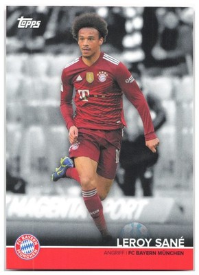 Leroy Sané 2021-22 Topps FC Bayern München Team Set BCM-LS FC Bayern Munchen NM
