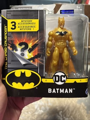 DC Comics BATMAN Golden Metallic Chase 4'' Action Figure [20124514] 1st Edition