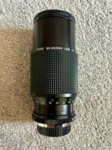 Vivitar 80-200mm f/4.5 MC Zoom Lens Olympus OM Mount 58mm Made in Japan