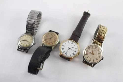 Vintage Mechanical Watches Rodania Timex UNTESTED x 4